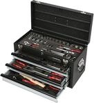 KS TOOLS 1 4 Zoll+3 8 Zoll Chromeplus Universal Werkzeug Satz 99Tlg 918 0250