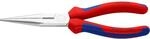 Knipex Flachrundzange mit Schneide verchromt 200 mm