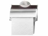 Fackelmann Toilettenpapierhalter Fusion mit Deckel Chrom Matt