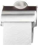 Fackelmann Toilettenpapierhalter Fusion mit Deckel Chrom Matt