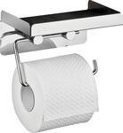 Wenko Toilettenpapierhalter Edelstahl mit gro&szlig;er Ablage