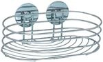 Wenko Wandablage Turbo-Loc Befestigen ohne Bohren Chrom rund