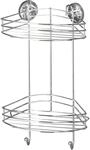 Wenko Vacuum-Loc Eckregal Chrom 2 Etagen
