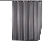 Wenko Anti-Schimmel Duschvorhang Uni 180 cm x 200 cm Grau