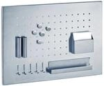 Zeller Memoboard mit Utensilien 50 cm x 35 cm x 1,5 cm Edelstahl