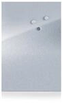 Zeller Magnettafel Edelstahl 40 cm x 60 cm x 1,4 cm