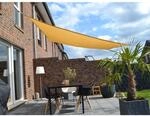Floracord Vierecksonnensegel Weizen 250 cm x 300 cm Wind- u. Wasserdurchl&auml;ssig