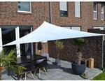 Floracord Dreiecksonnensegel Hell Silbergrau 360 cm mit Regenschutz