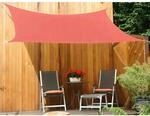 Floracord Vierecksonnensegel HDPE Terracotta 250 cm x 300 cm