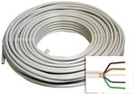 Installations-, Elektro- und Stromkabel NYM-J 5 x 1,5 mm&sup2; 50 m Grau