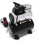 Wiltec Airbrush Kompressor AF189 6bar Lufttank Wasserabscheider Druckminderer