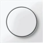 Merten Zentralplatte mit Drehknopf f&uuml;r Drehdimmer Thermoplast System M Polarwei&szlig;