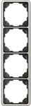 Jung CD500 4-fach Rahmen Platin