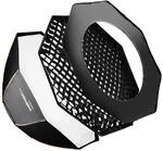 Walimex Pro Softbox Octagon Plus Orange Line 60X90X90Cm Adapter Aurora/Bowens