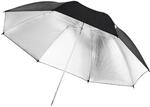 Walimex Pro Reflexschirm Schwarz/Silberfarben &Oslash;109Cm Lichtreflektor Fotoschirm