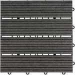 Home Deluxe WPC-Klickfliesen Bavaro Holzoptik Anthrazit 1 m&sup2;