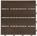 Home Deluxe WPC-Klickfliesen Bavaro Holzoptik Dunkelbraun 1 m&sup2;