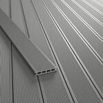 Kovalex WPC Terrassendiele Exklusiv Matt Grau 2,6 cm x 14,5 cm x 300 cm