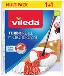 Vileda Ersatzkopf Doppelpack Turbo 2in1 f&uuml;r Wischmopp Turbo Easy Wring & Clean