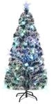 vidaXL Weihnachtsbaum mit Beleuchtung und St&auml;nder 180 cm Glasfaser 242427