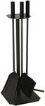 Kaminbesteck Schwarz 26 cm x 62 cm x 21 cm