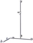 Keuco Handlauf Plan Care 34915 Chrom mit Brausestange 797/797/1263 mm