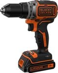 Black+Decker 18 V Akku-Bohrschrauber BL186K inkl. 1,5 Ah Akku mit Koffer