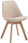 CLP Esszimmerstuhl Borneo Stoff Creme/Natura
