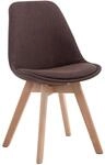 CLP Esszimmerstuhl Borneo Stoff Braun/Natura