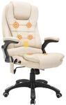 HOMCOM Massagesessel 6 Punkt Vibrations Drehbar 62 x 68 x 111 &ndash; 121cm