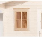 WEKA Einzelfenster f&uuml;r Wandst&auml;rke 21/ 28 mm Natur BxH: 69 cm x 79 cm