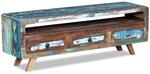 vidaXL TV-Schrank mit 3 Schubladen Altholz Massiv