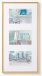 walther design New Lifestyle Galerie Kunststoffbilderrahmen 3x 13x18 cm Gold KV338G