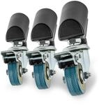 Walimex Pro Stativrollen Pro 3Er Set 50Mm Lenkrollen Bremse F&uuml;r Beine &Oslash;18-23Mm