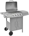 vidaXL Gasgrill Flammen Silbern 41902