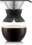 Bodum POUR OVER Kaffeebereiter Permanent Kaffeefilter 1.0 L Edelstahl