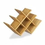 Relaxdays Weinregal Bambus Natur f&uuml;r 8 Flaschen 31,5 cm x 47 cm x 16,5 cm 2,1 kg