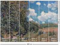 Tapetenmuster A4-Format Vliestapete Wandbild Parkside View Mehrfarbig FSC®