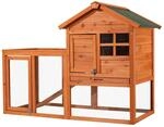 Wiltec Hasenstall 1220X630X920Mm Freilaufgehege Kaninchenk&auml;fig Kleintierstall