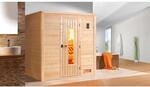 Weka Massivholzsauna Bergen 1 o. Ofen Holzt&uuml;r