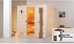 Weka Massivholzsauna Bergen 1.8 Sparset 7,5 kW OS Holzt&uuml;r