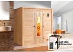 Weka Massivholzsauna Bergen 1 Sparset 7,5 kW OS Holzt&uuml;r