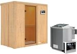 Karibu Sauna-Set Vera inkl. Bio-Ofen 9 kW mit ext. Steuerung