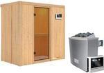 Karibu Sauna-Set Vera Set inkl. Ofen 9 kW mit ext. Steuerung