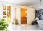 Karibu Sauna Livia LED-Dachkranz Natur