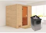 Karibu Sauna Marika mit Ofen intergrierte Stg.Natur