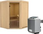 Karibu Sauna-Set Lyra inkl. Ofen 9 kW mit integr. Steuerung