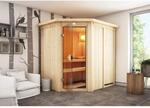 Karibu Sauna Cleo LED-Dachkranz Natur