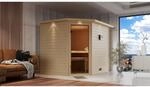 Karibu Sauna Tilda LED-Dachkranz Natur