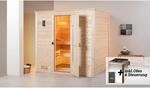 Weka Massivholzsauna Bergen 1.8 Sparset 7,5 kW BioS Holzt&uuml;r